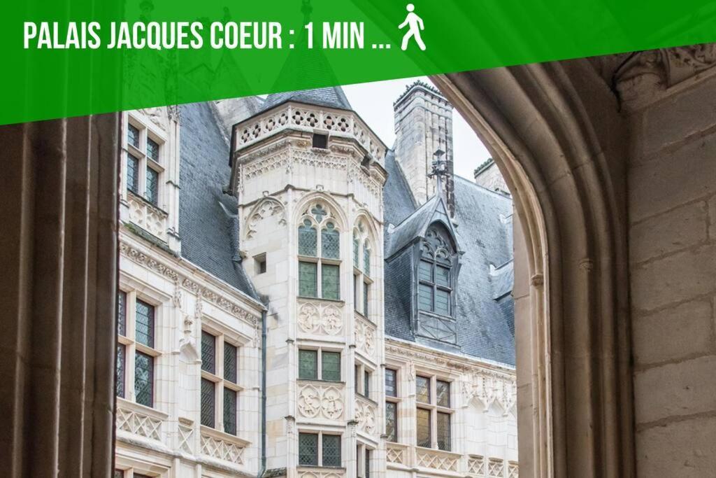 Ferienwohnung Les Quatre Piliers - 1 Min Palais Jacques Coeur Bourges Exterior foto