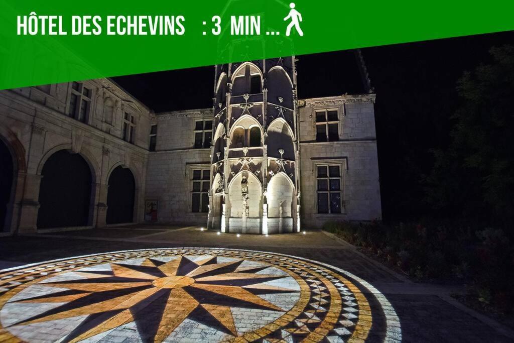 Ferienwohnung Les Quatre Piliers - 1 Min Palais Jacques Coeur Bourges Exterior foto
