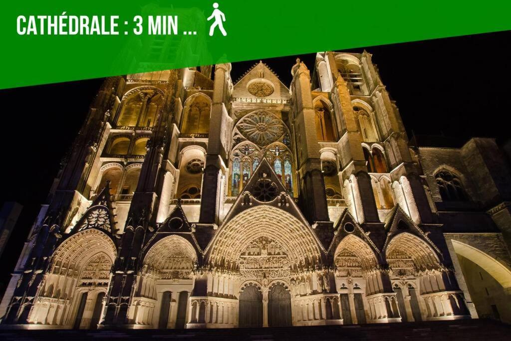 Ferienwohnung Les Quatre Piliers - 1 Min Palais Jacques Coeur Bourges Exterior foto